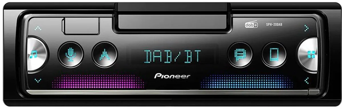 Pioneer SPH-20DAB Autoradio DAB+ - 4 Kanalen 50W - Zwart