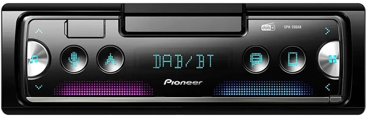 Pioneer SPH-20DAB Autoradio DAB+ - 4 Kanalen 50W - Zwart