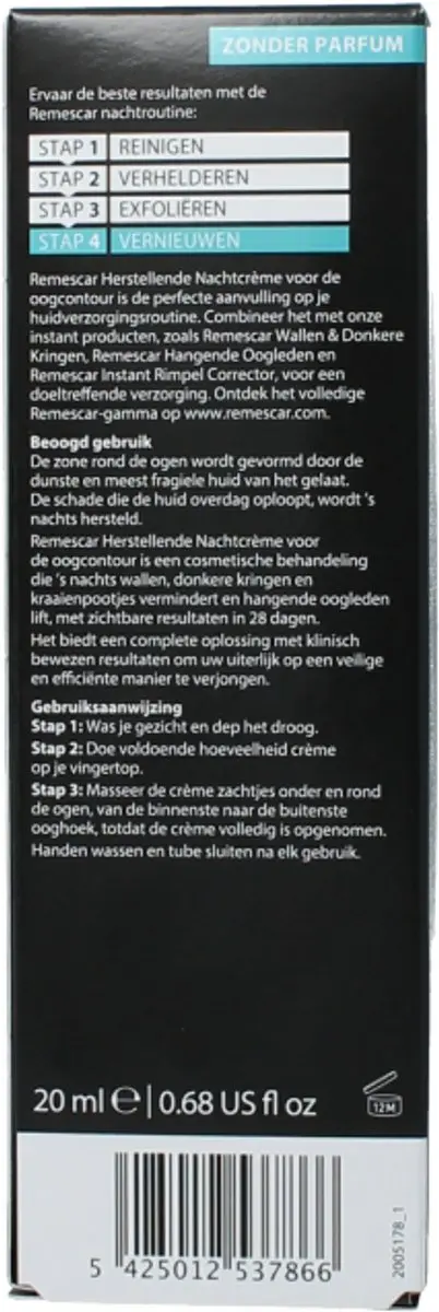 Remescar Oogcontour Nachtcrème 20ml