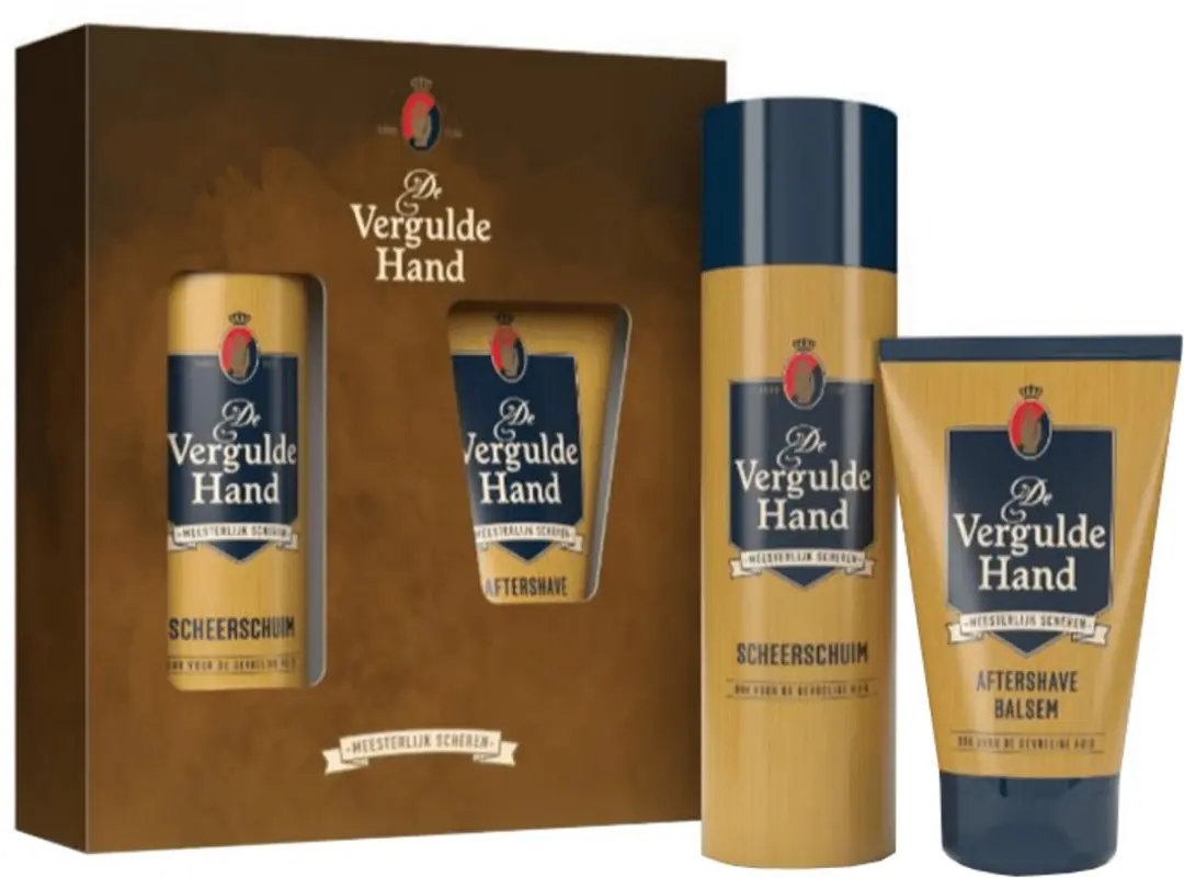 Vergulde Hand Scheerschuim & Aftershave Balm