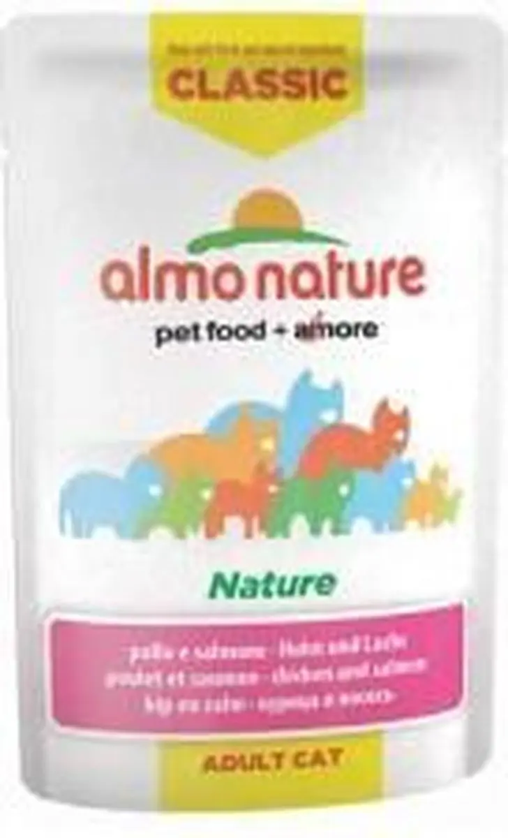 Almo Nature HFC Kat Kip - Zalm 55g - 24 Stuks