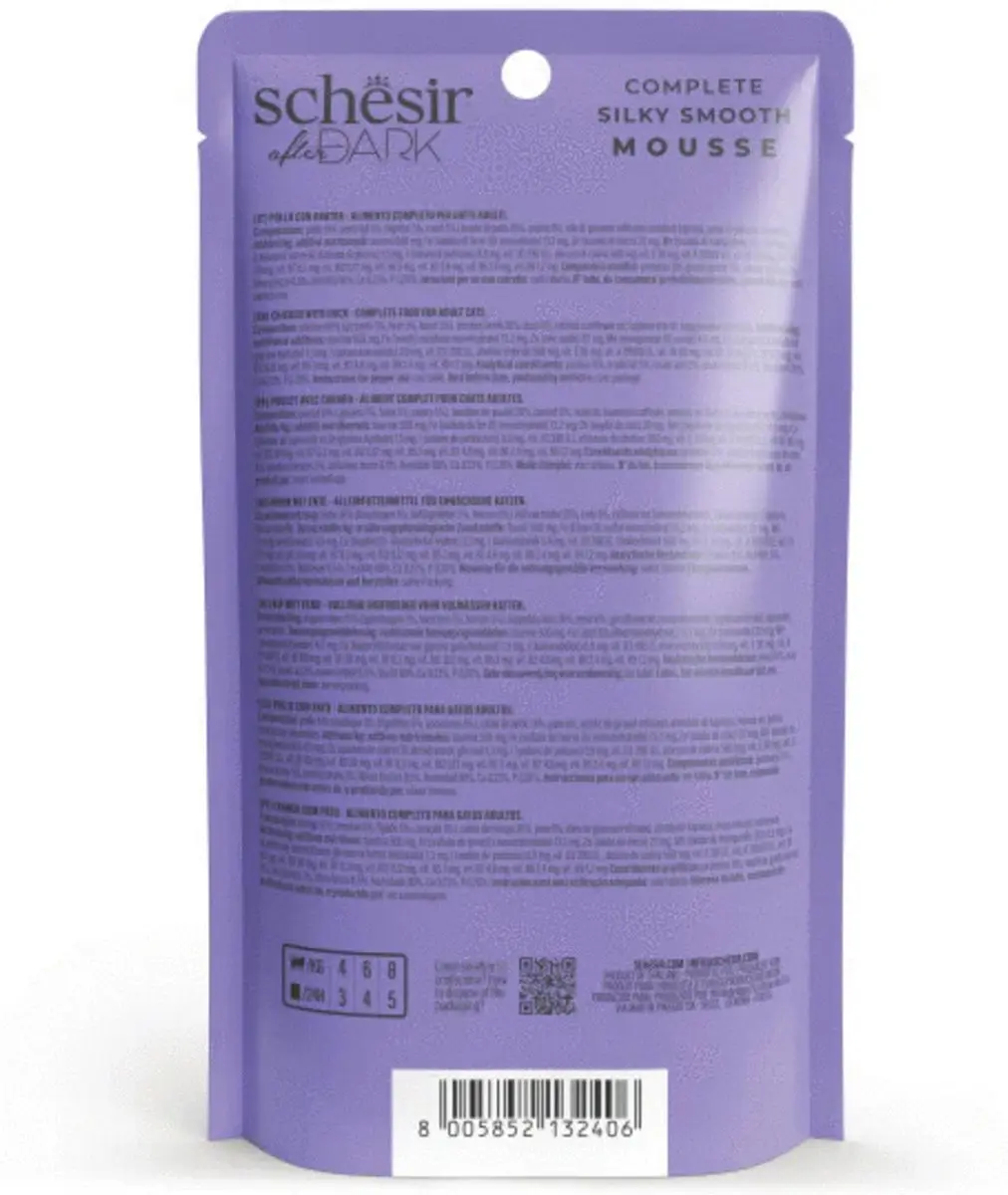 Schesir After Dark Velvet Kattenvoer Kip&Ei 80g
