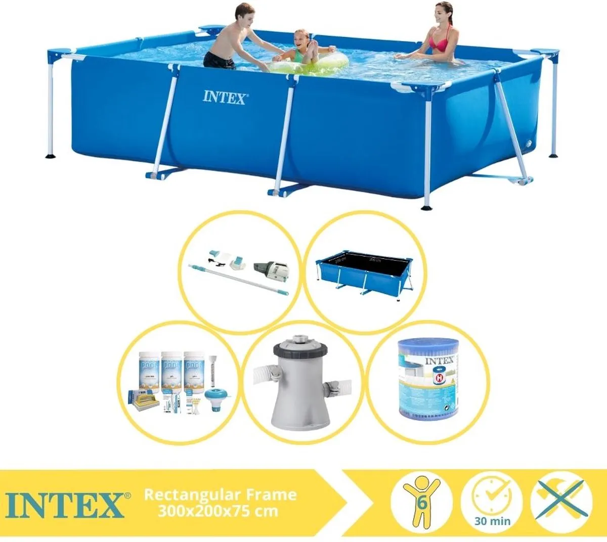 Intex 28272NP Opzetzwembad 300x200x75cm