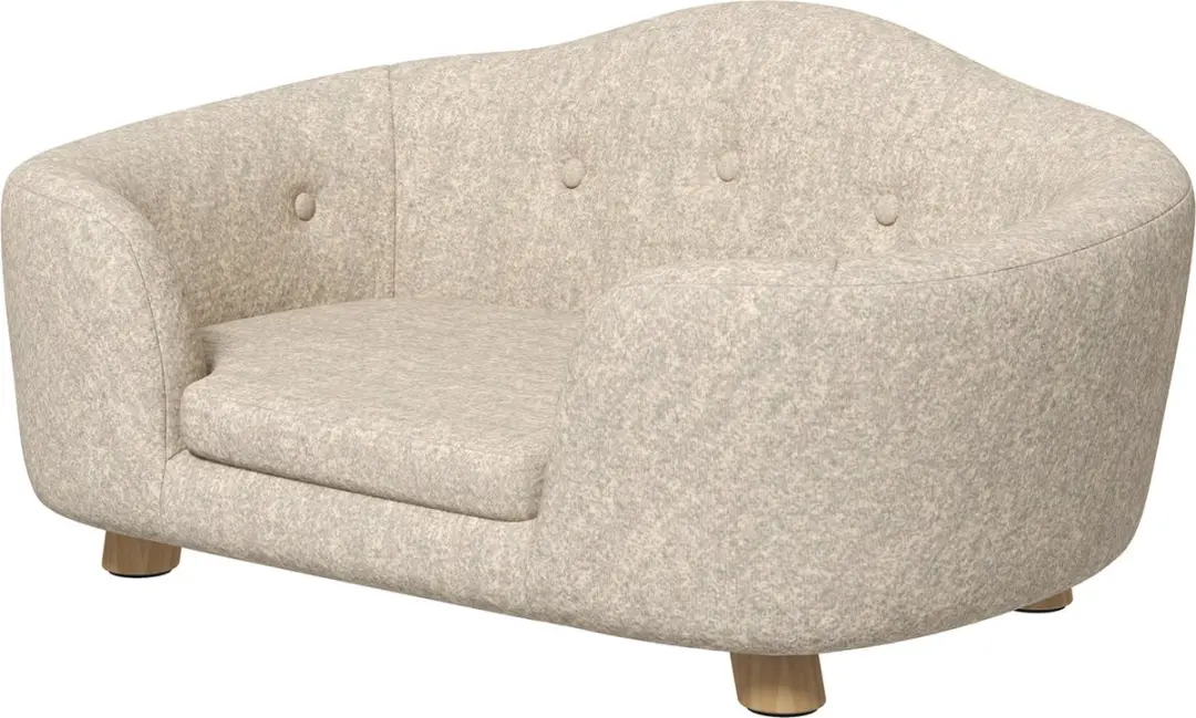 Pawhut Hondenbank met Kussen - Wit