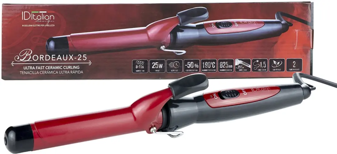 PostQuam IDEICURLPLUS25 Krultang 25W - Zwart/Rood