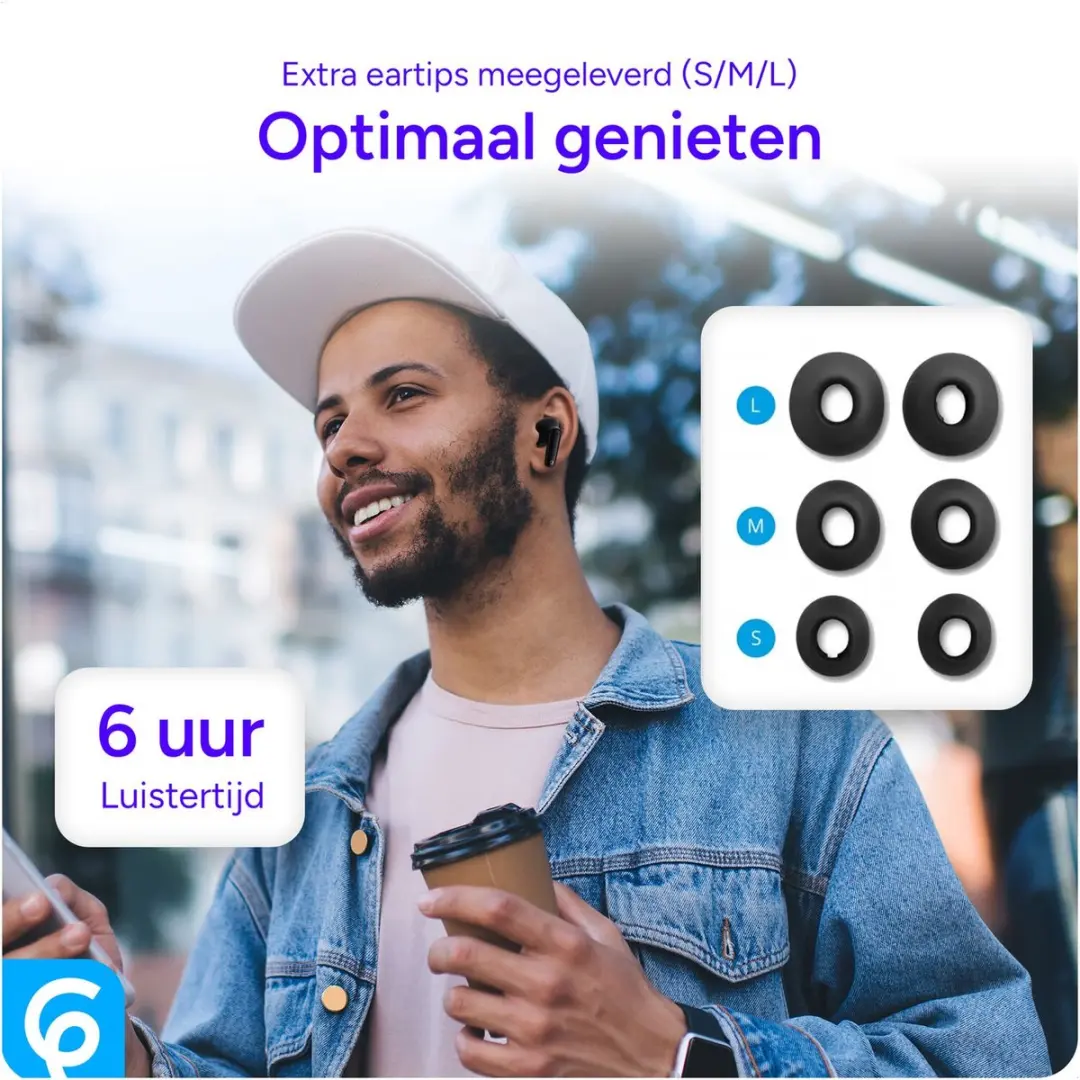 Selected SBG SBGA90PROB Draadloze Oordopjes Noise Cancelling - Zwart
