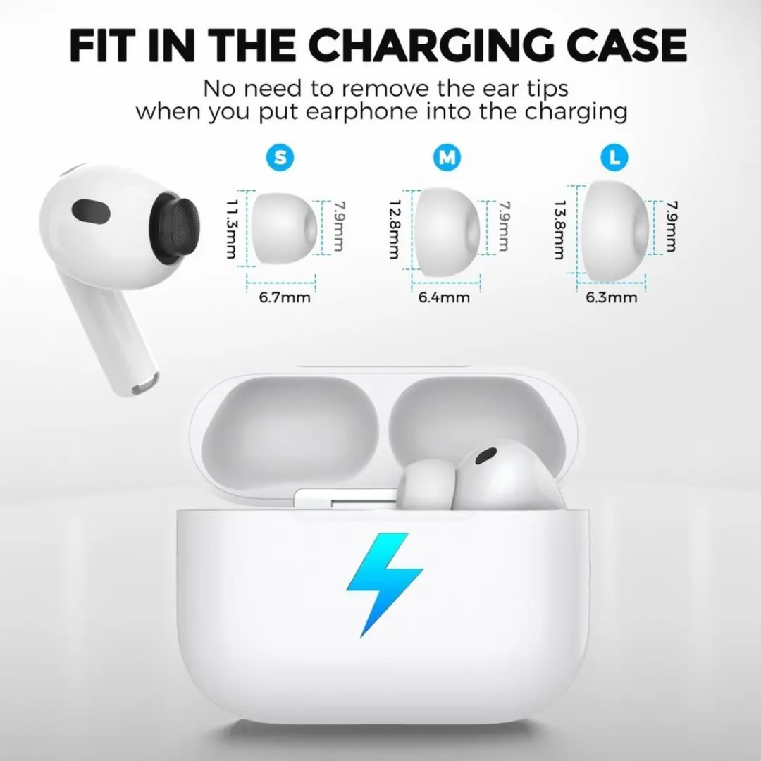 Selected Siliconen Oordopjes 3 Pack - S/M/L - Wit - voor AirPods Pro