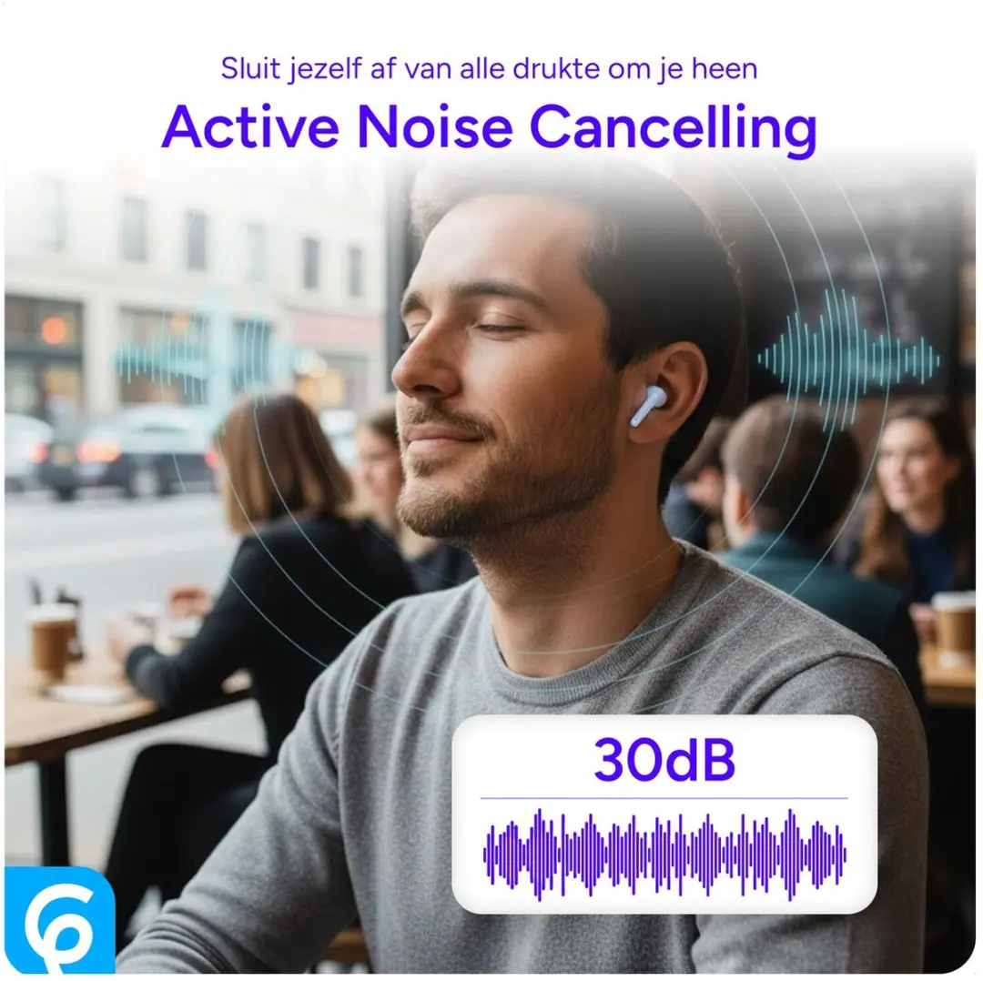 Selected SBG Draadloze Oordopjes Noise Cancelling - Blauw