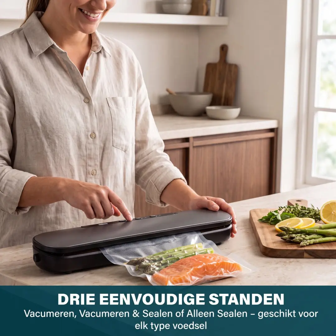 Princess Vacuümsealer 492970 - 60kPa - Grijs