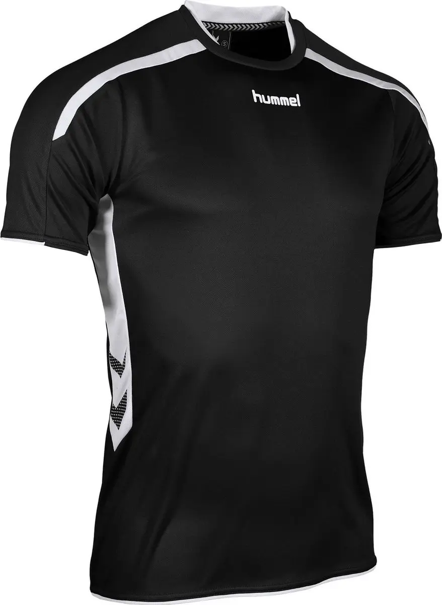Hummel Preston S/S Sportshirt - Maat 152 - Zwart
