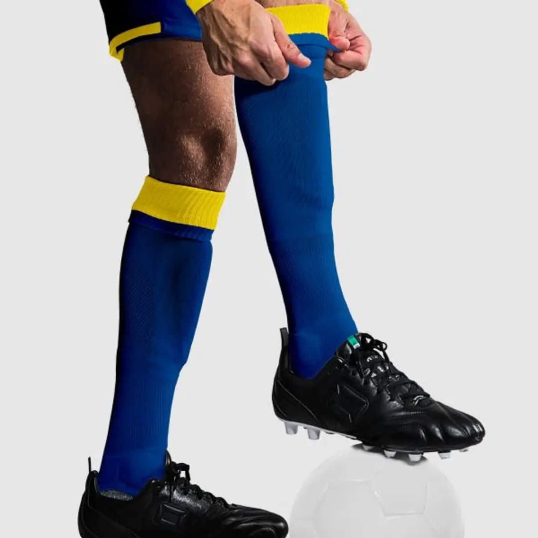 Stanno Combi Voetbalsokken 36-40 - Blauw/Geel