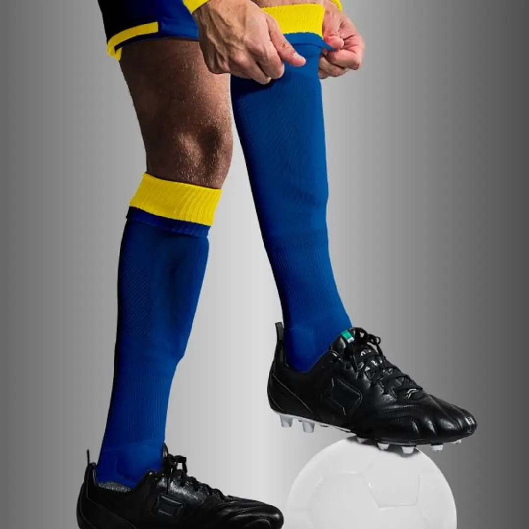 Stanno Combi Voetbalsokken 36-40 - Blauw/Geel