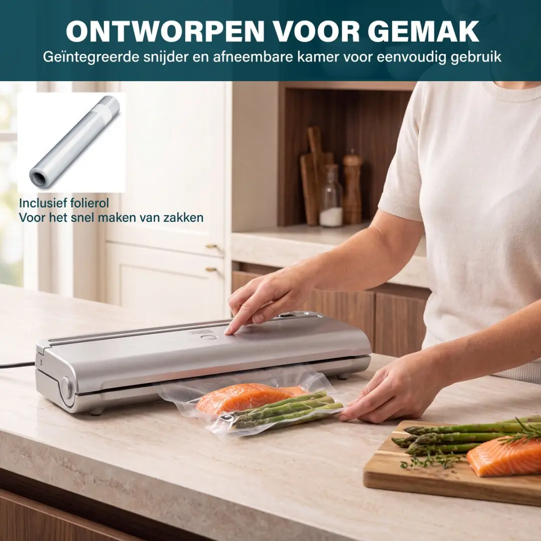 Princess 7-in-1 Vacuümsealer 492971 - 70 kPa - Zilver - afbeelding 6 van 6