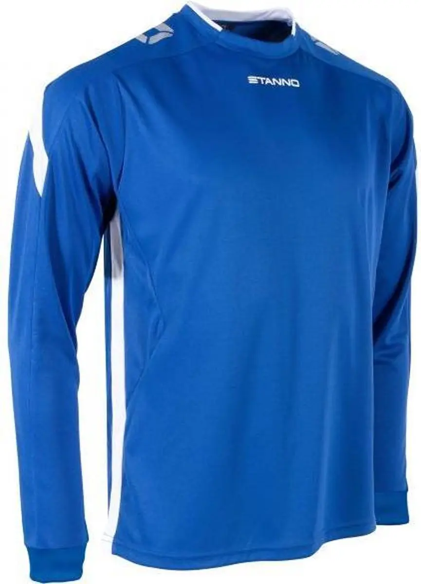 Stanno Drive Match Shirt LS - Maat L - Blauw/Wit