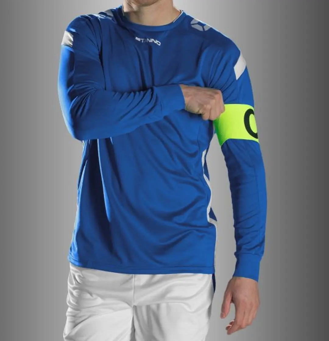 Stanno Drive Match Shirt LS - Maat L - Blauw/Wit
