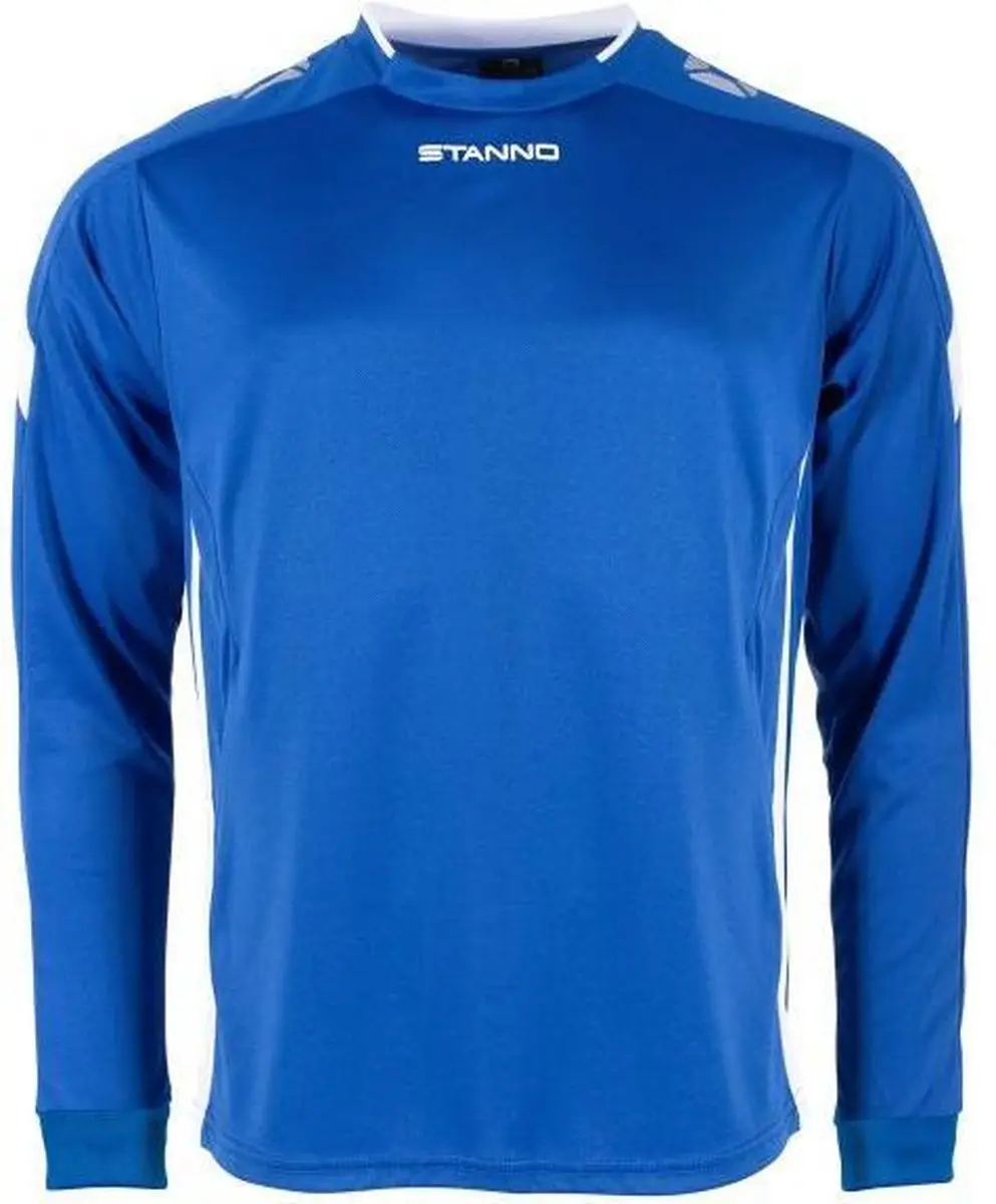 Stanno Drive Match Shirt LS - Maat L - Blauw/Wit