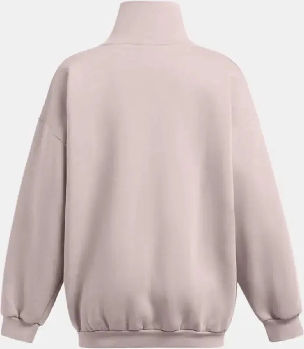 Under Armour Icon Fleece Mock Crew - Grijs SM