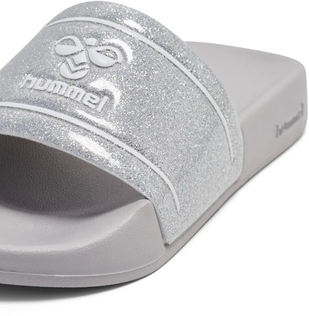 Hummel Pool Slide Glitter Jr 228535 Kinderslippers - 38 - Lunar Rock - afbeelding 6 van 6
