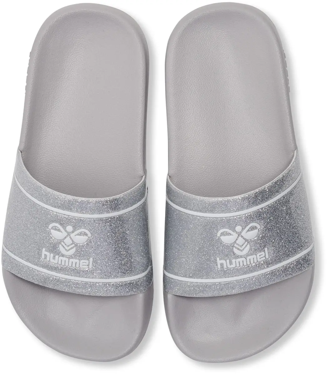 Hummel Pool Slide Glitter Jr 228535 Kinderslippers - 38 - Lunar Rock