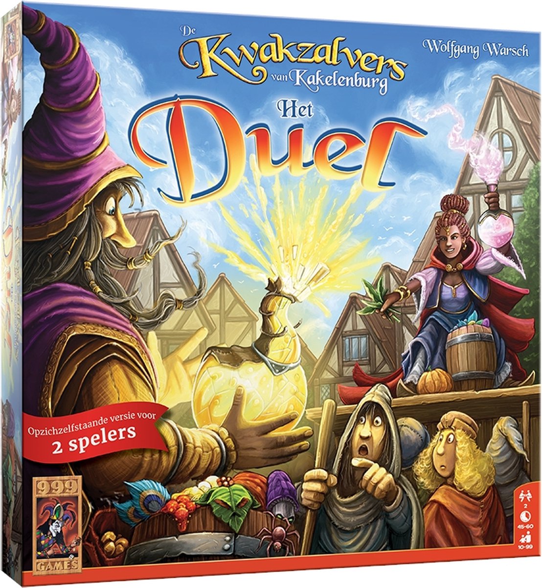 999 Games - De Kwakzalvers van Kakelenburg - Het Duel - Bordspel - Voor 2 spelers