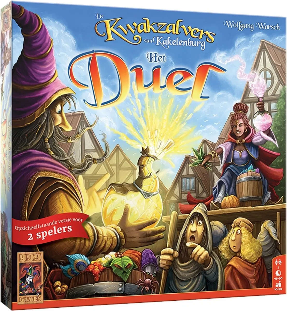999 Games De Kwakzalvers van Kakelenburg Het Duel Bordspel - 2 Spelers
