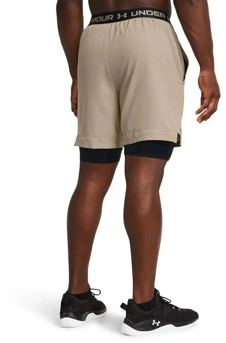 Under Armour Vanish Woven 2in1 Sportshorts - S - Brown