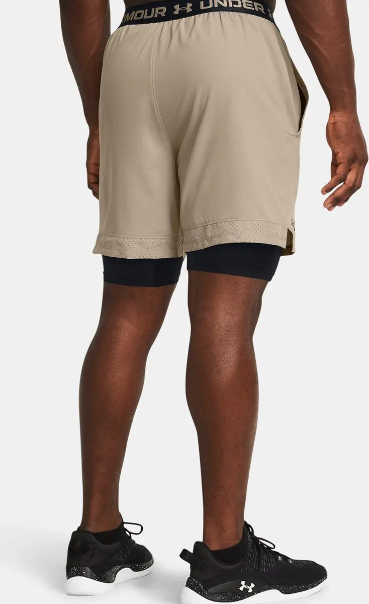 Under Armour Vanish Woven 2in1 Sportshorts - S - Brown