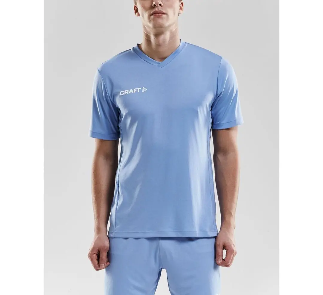 Craft Squad SS Sportshirt - XXL - Blauw/Wit