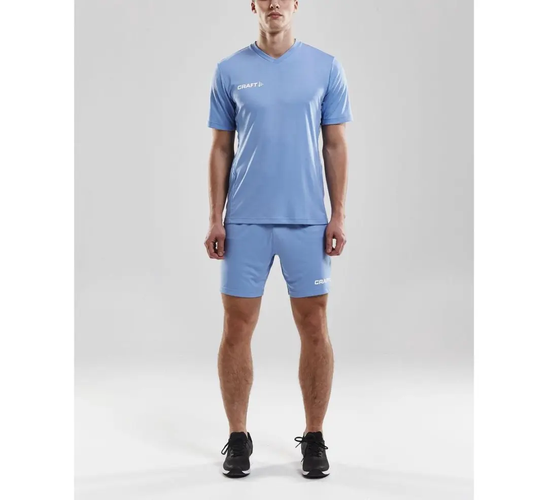 Craft Squad SS Sportshirt - XXL - Blauw/Wit