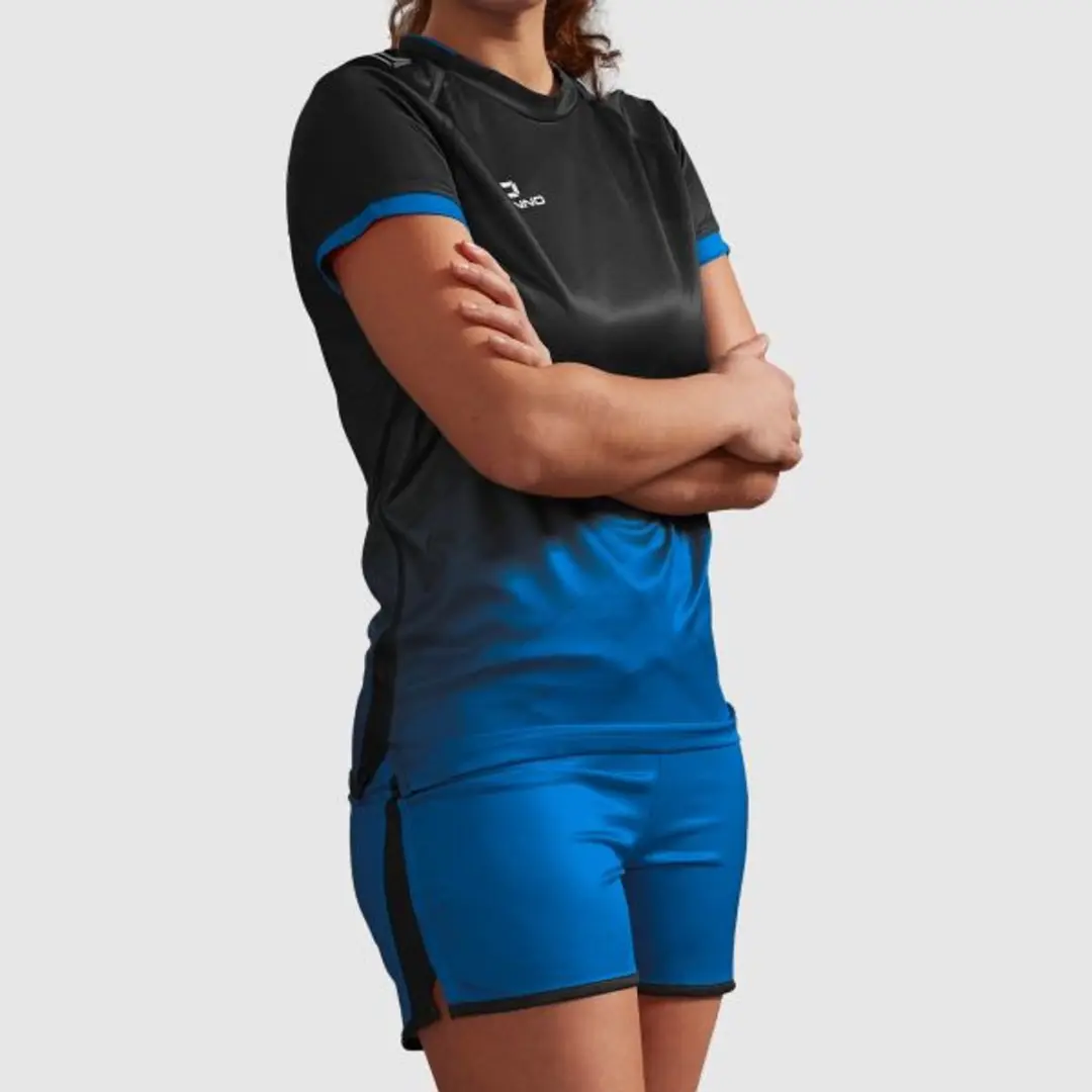 Stanno Altius Shirt Dames - XS - Zwart/Blauw