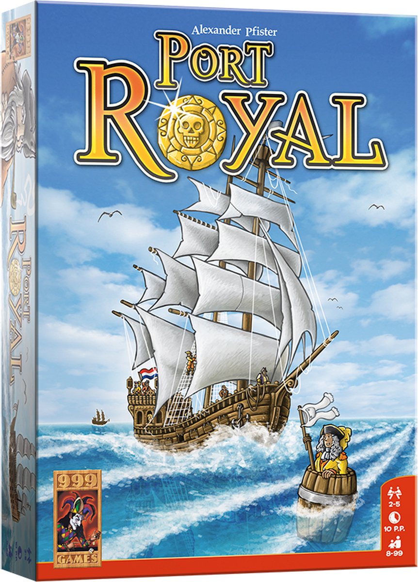 999 Games - Port Royal - Kaartspel - Snel & Uitdagend - Gezelschapsspel - Actiespel - Klein cadeautje