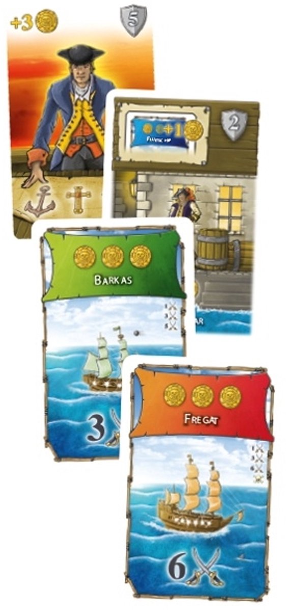 999 Games - Port Royal - Kaartspel - Snel & Uitdagend - Gezelschapsspel - Actiespel - Klein cadeautje