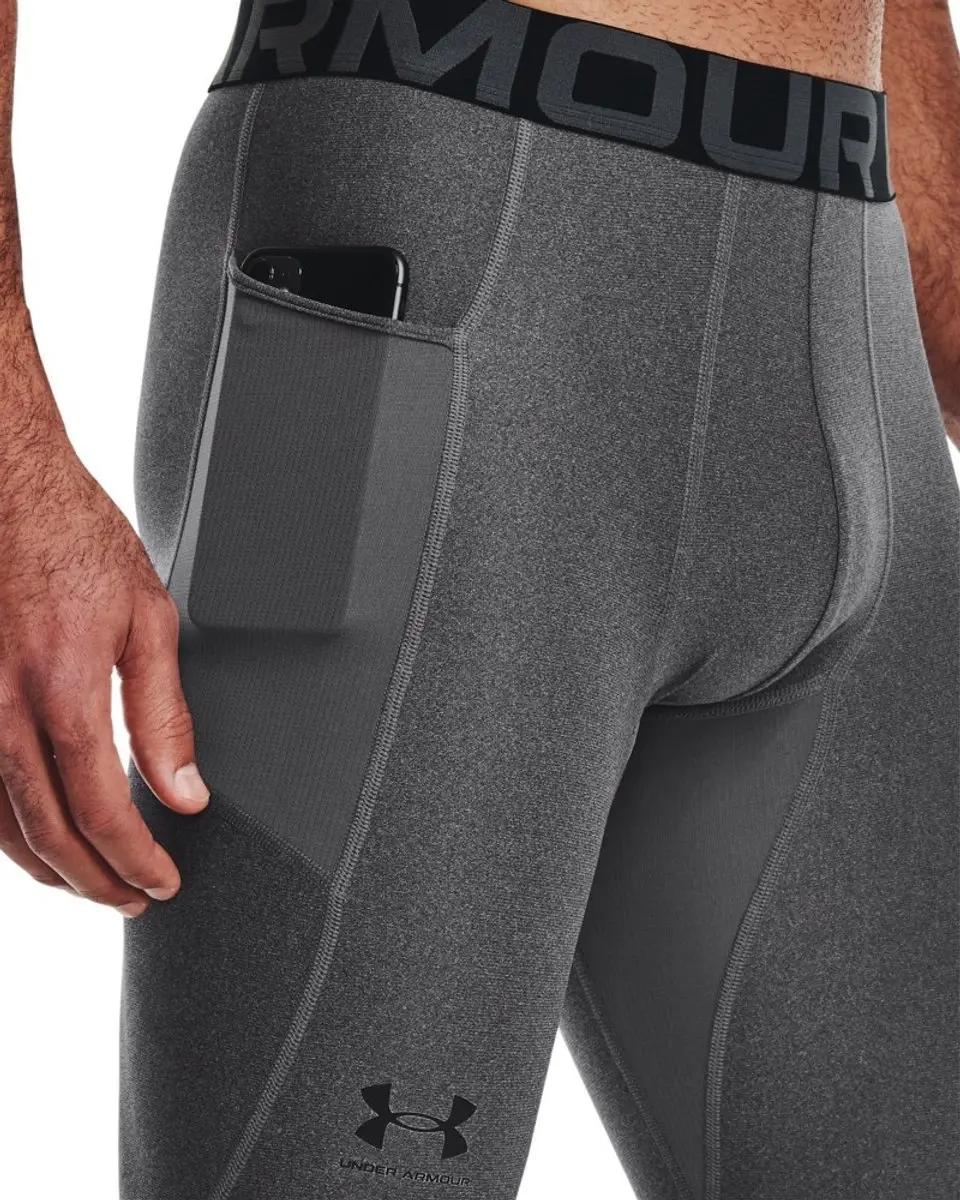 Under Armour HeatGear Legging Heren XS - Grijs