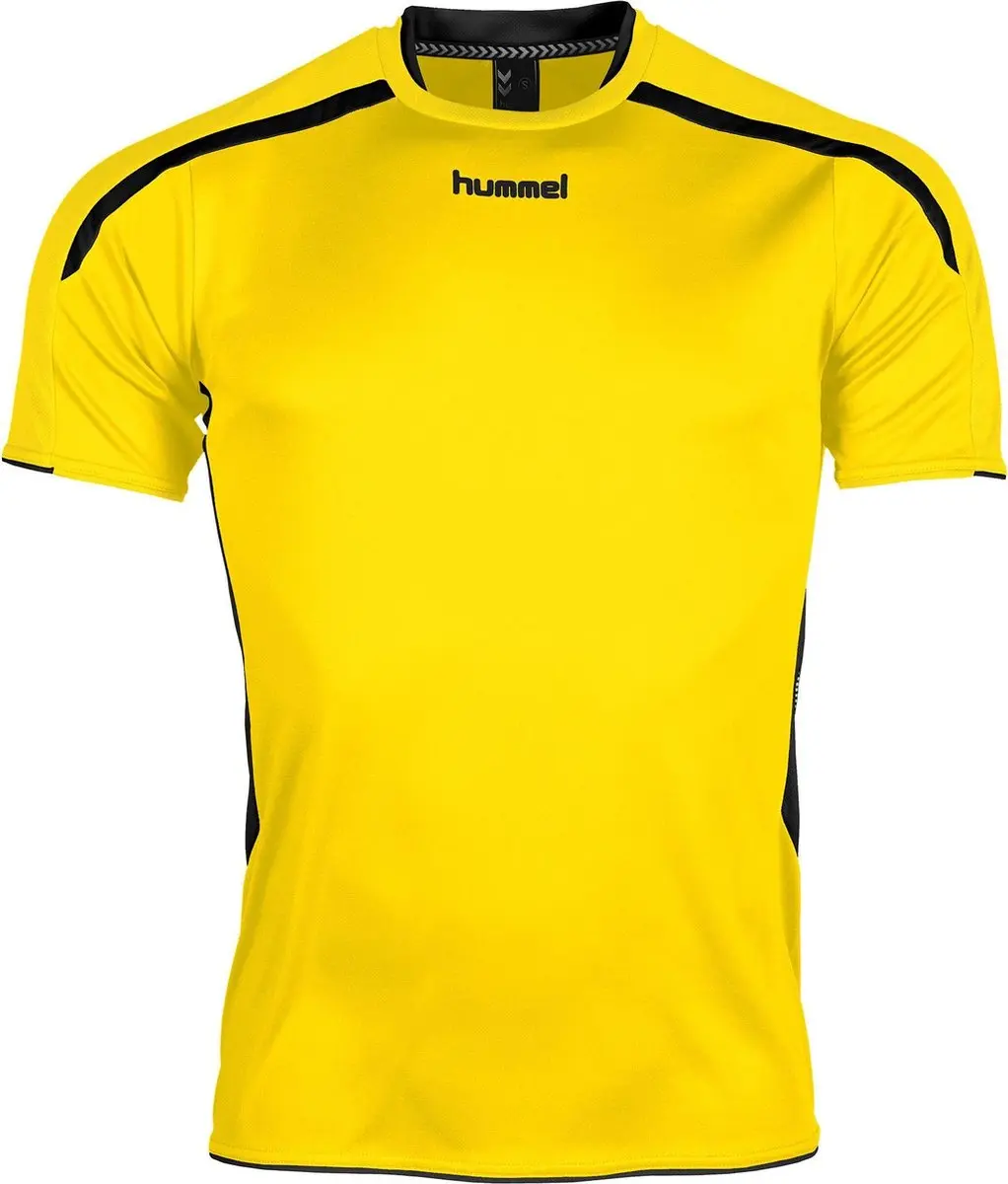 Hummel Preston S/S Sportshirt - Maat L - Geel