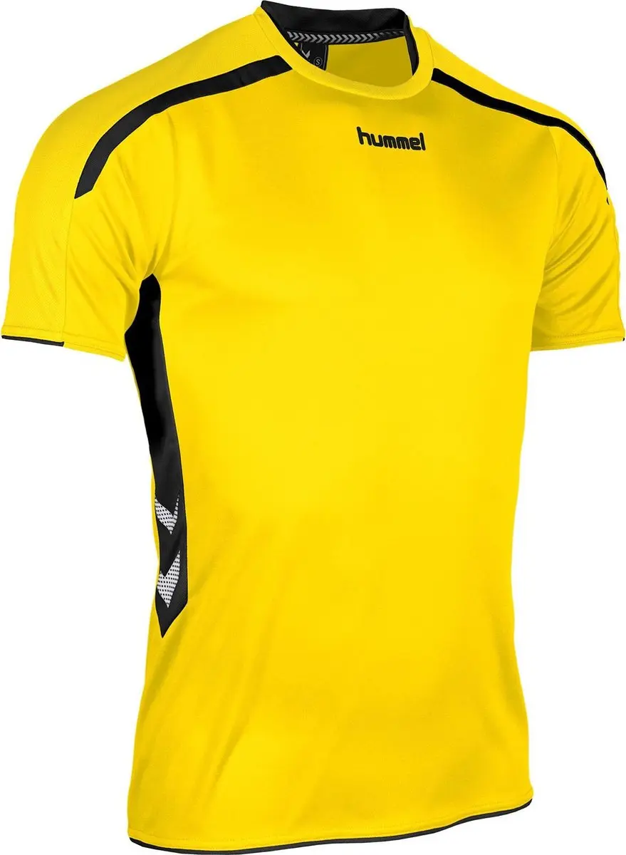 Hummel Preston S/S Sportshirt - Maat L - Geel