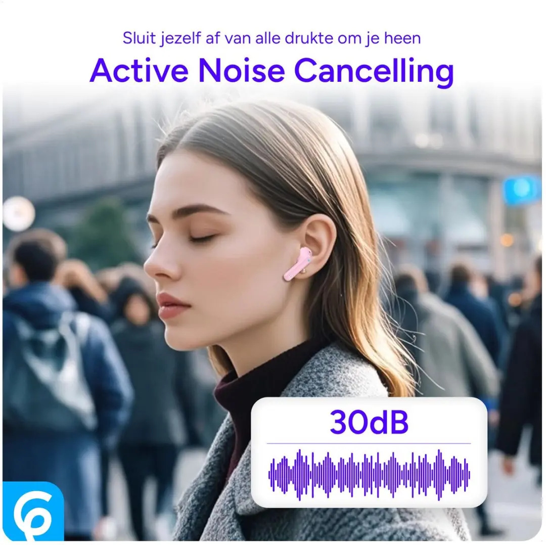 Selected SBG Draadloze Oordopjes Noise Cancelling Roze