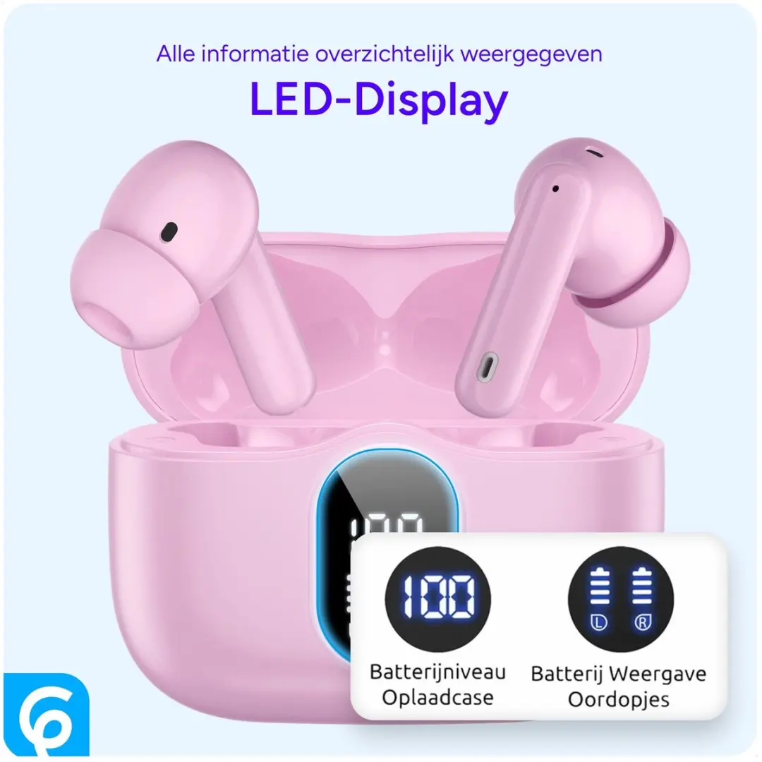 Selected SBG Draadloze Oordopjes Noise Cancelling Roze - afbeelding 6 van 6