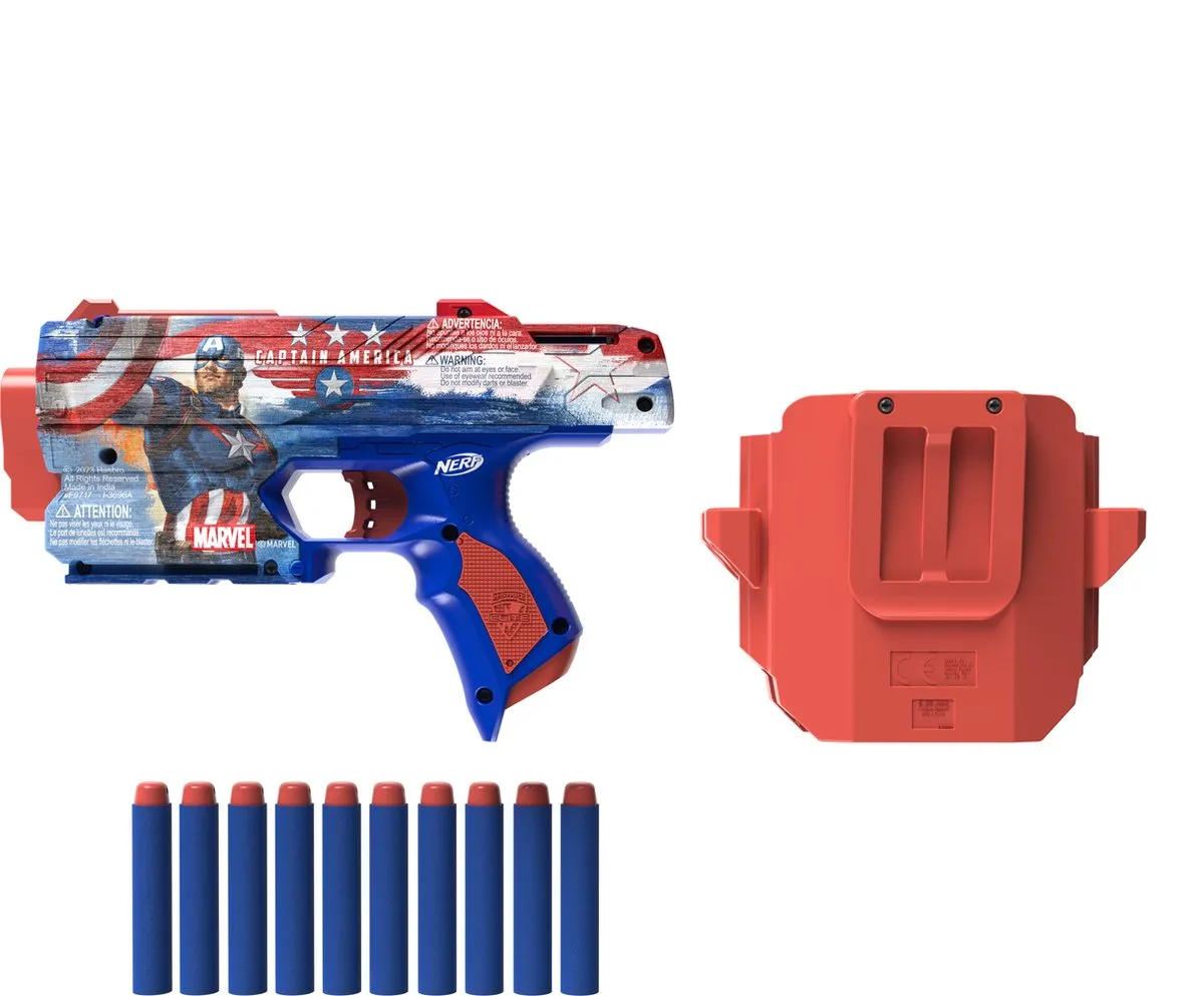 Nerf Captain America F9717EU4 Speelgoedpistool - Meerkleurig