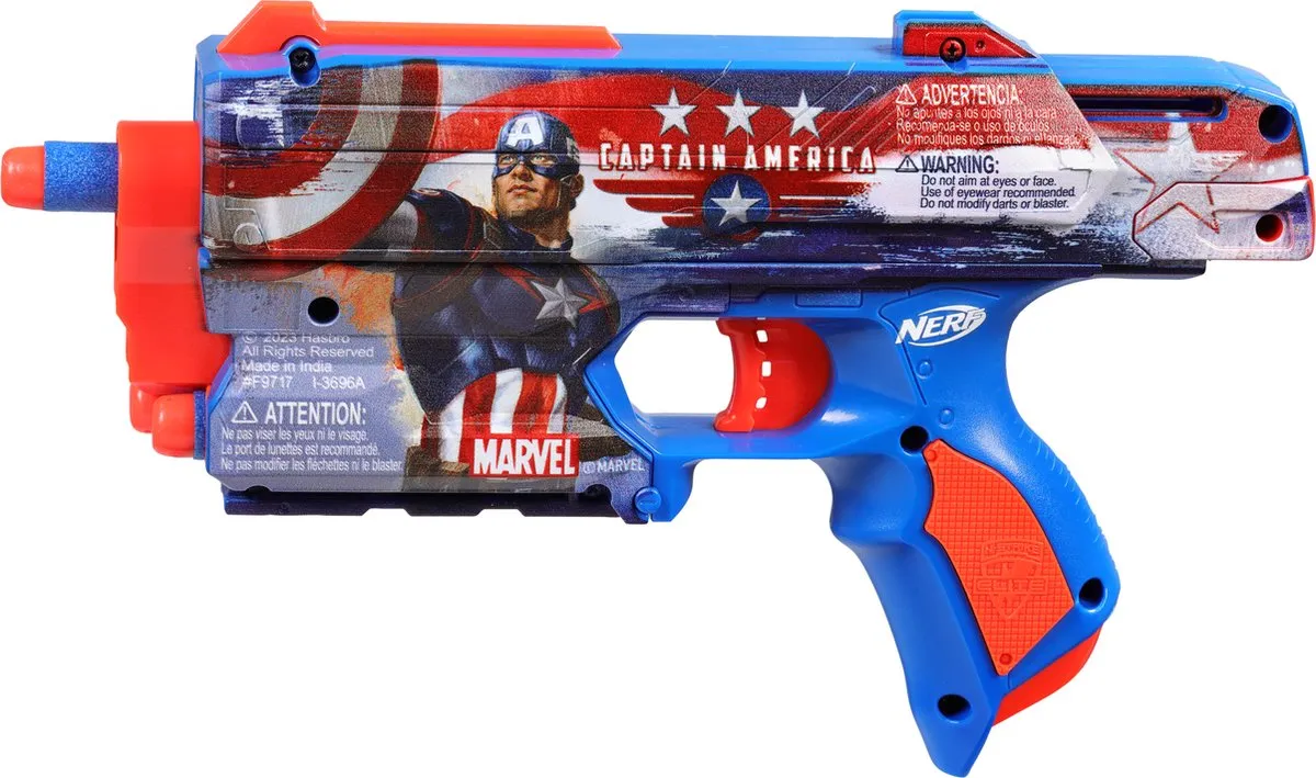 Nerf Captain America F9717EU4 Speelgoedpistool - Meerkleurig