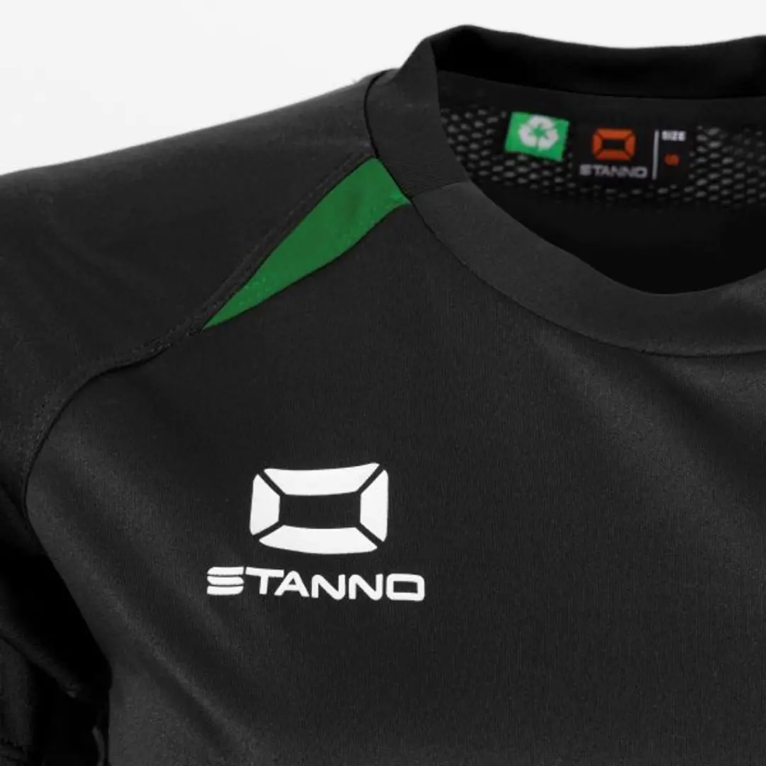 Stanno Stadio T-Shirt Dames M - Zwart/ Groen