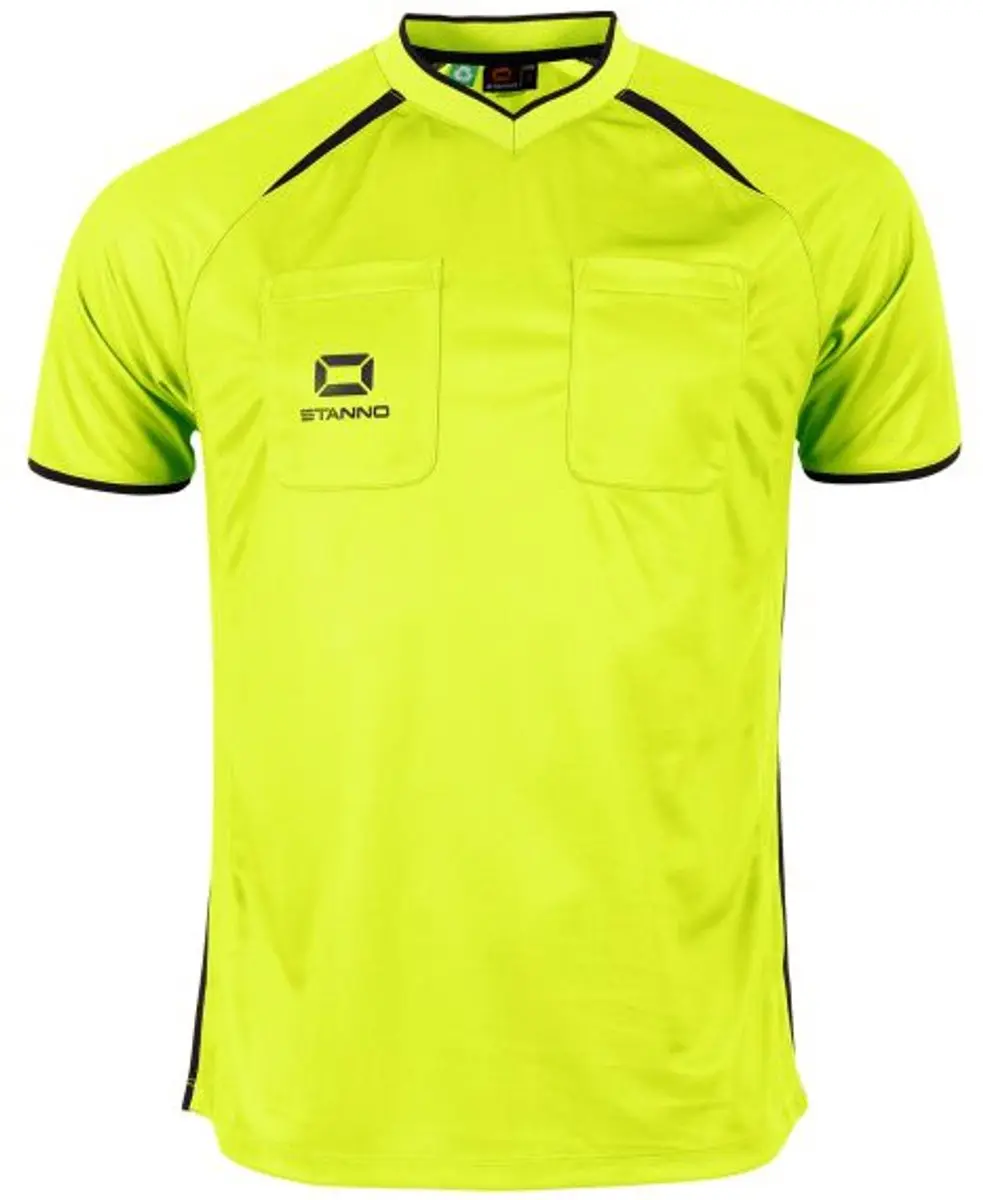 Stanno Bergamo Referee T-Shirt II - Maat L - Neon Geel