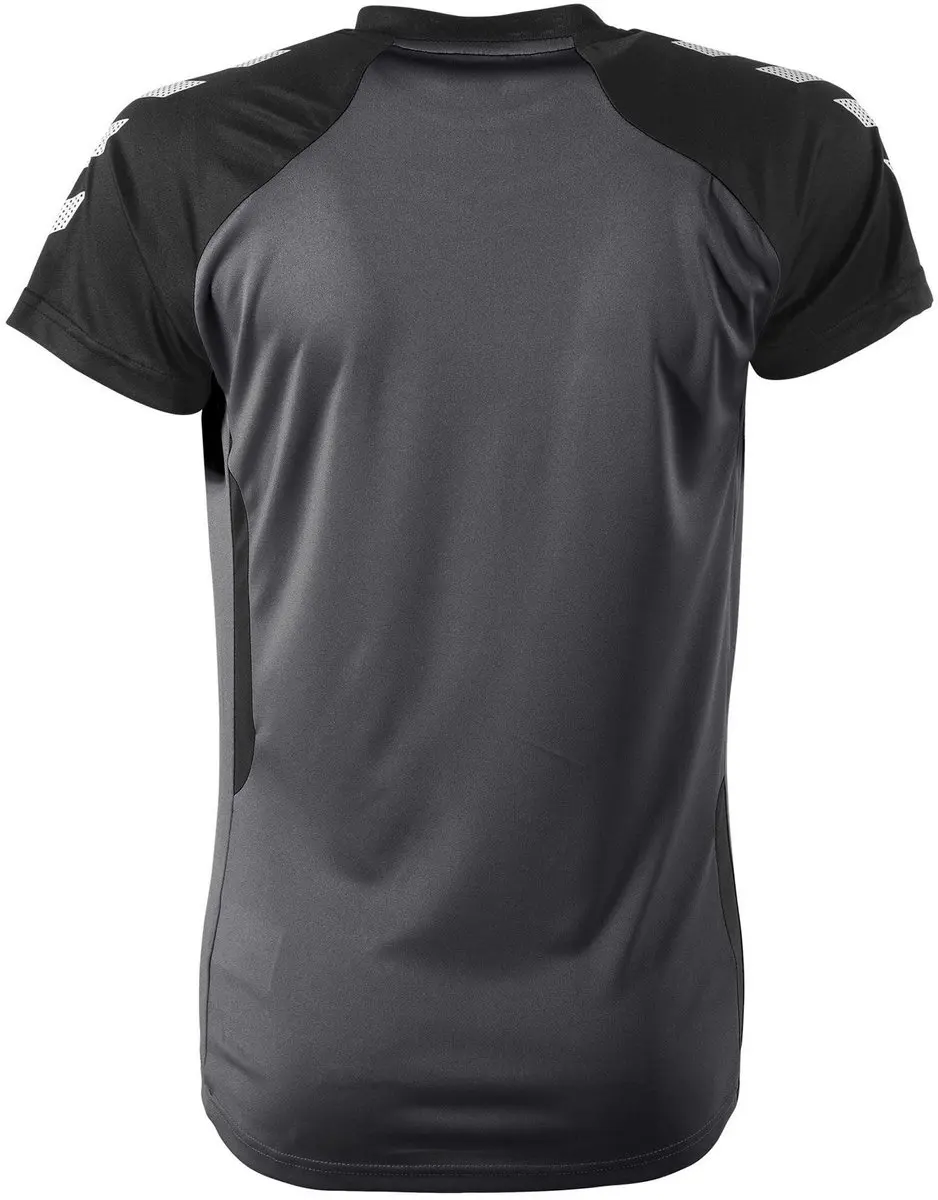 Hummel Aarhus Sportshirt Dames - Maat S - Zwart/Grijs