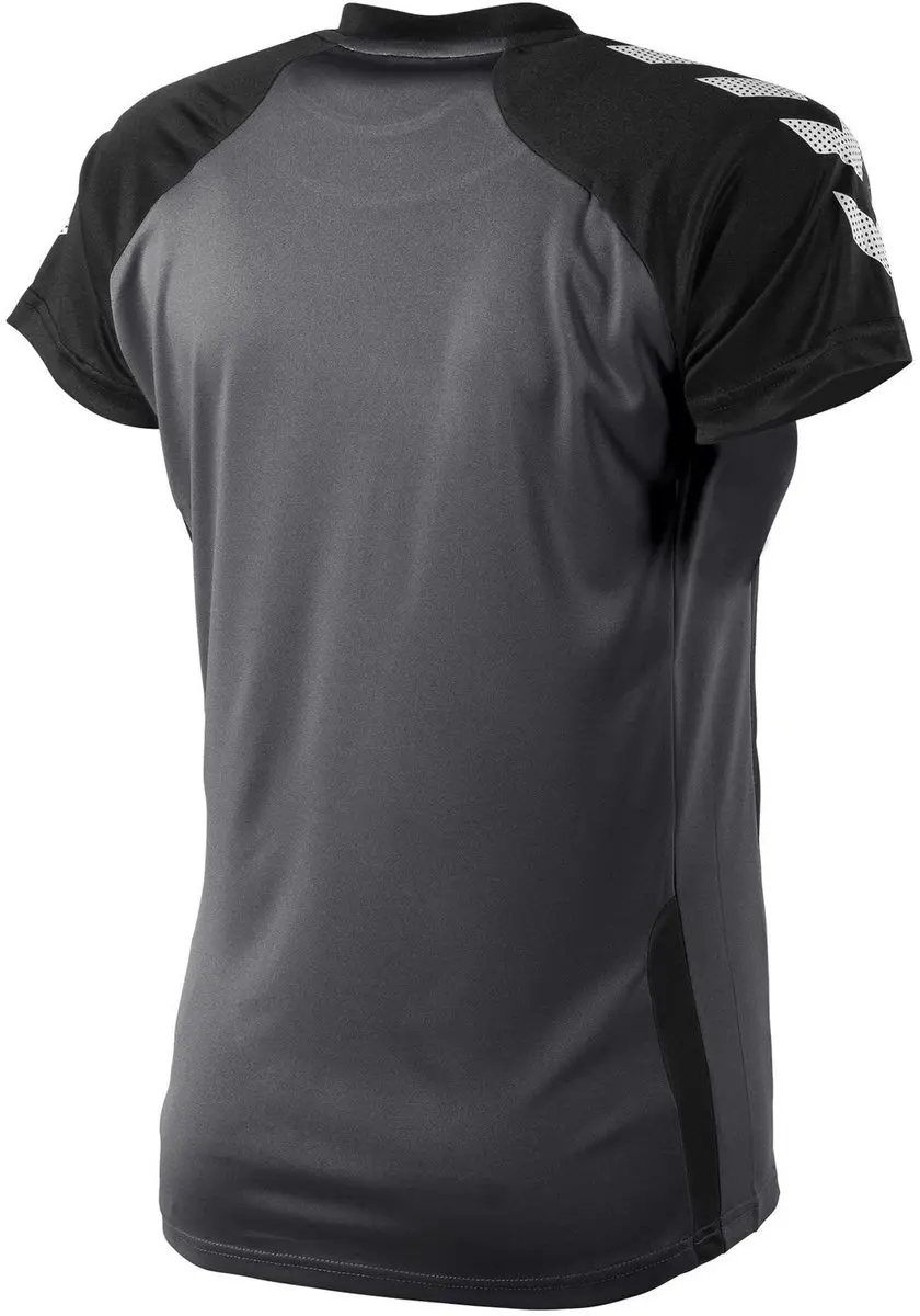 Hummel Aarhus Sportshirt Dames - Maat S - Zwart/Grijs