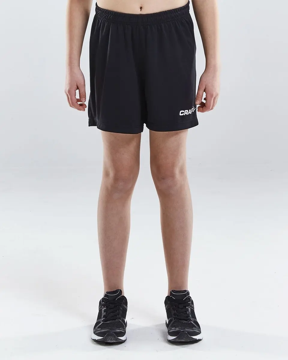 Craft Squad Short Solid Jr 158/164 - Zwart/Wit
