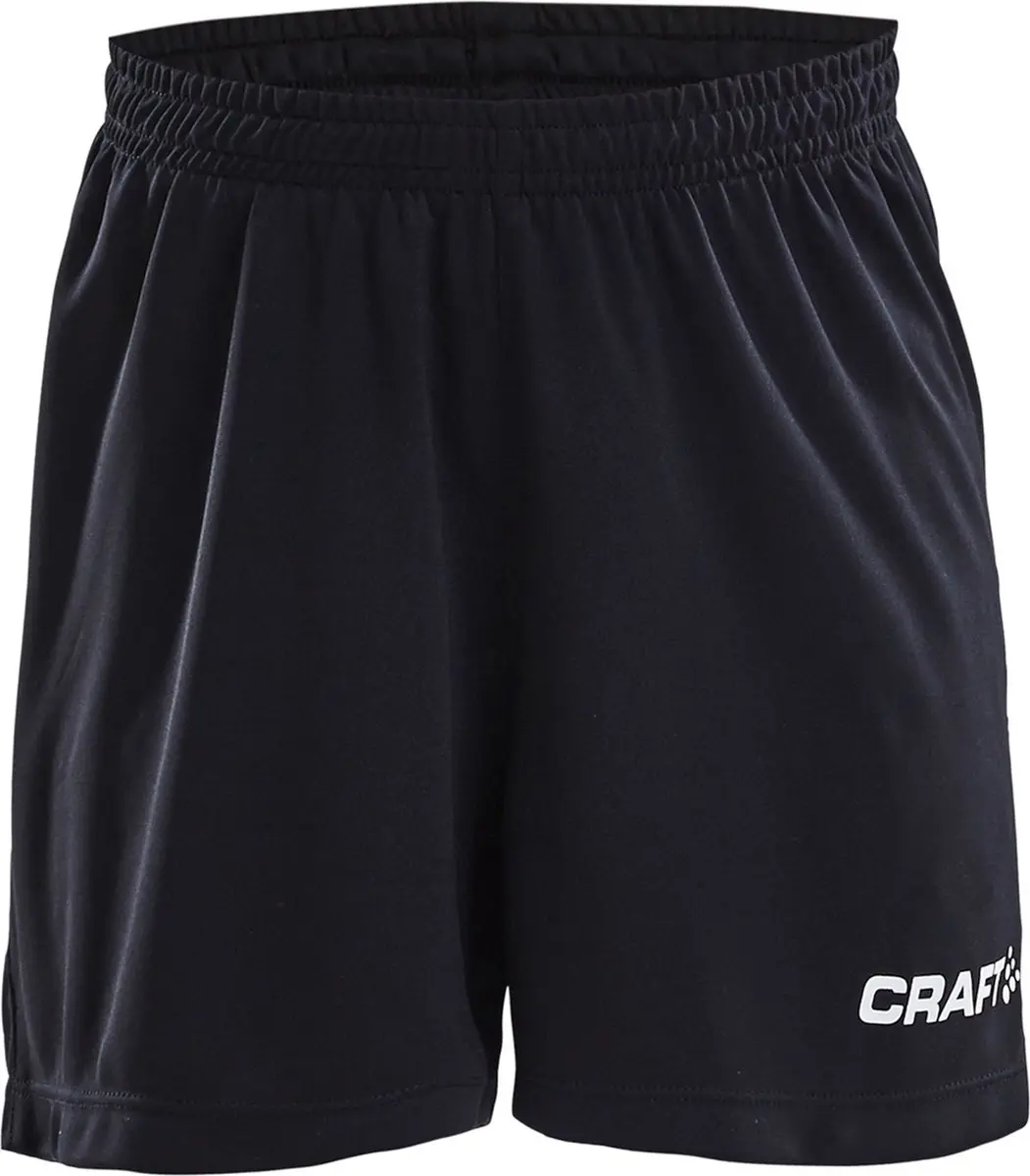 Craft Squad Short Solid Jr 158/164 - Zwart/Wit