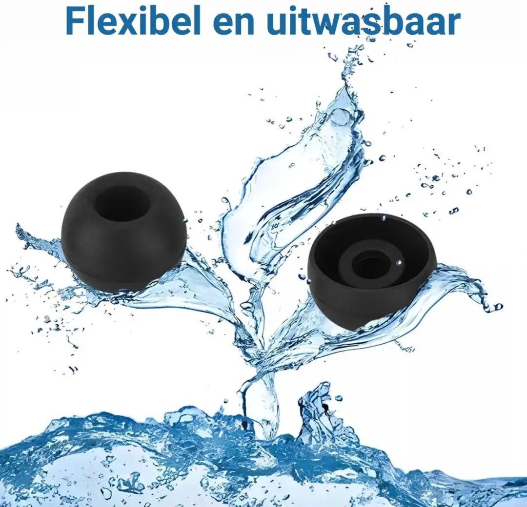 Selected Siliconen Small Oordopjes - 3 Stuks - Zwart