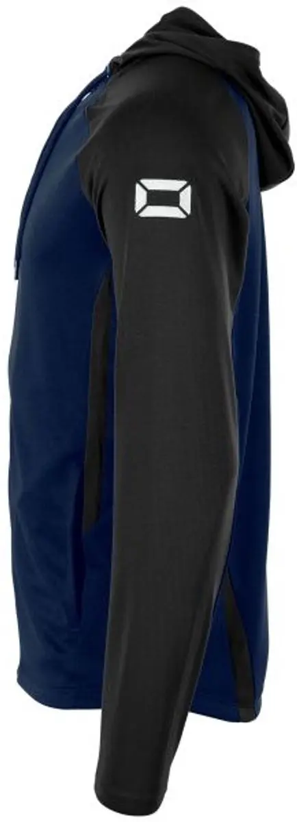 Stanno Stadio Hooded Full Zip Top 140 - Navy/Zwart