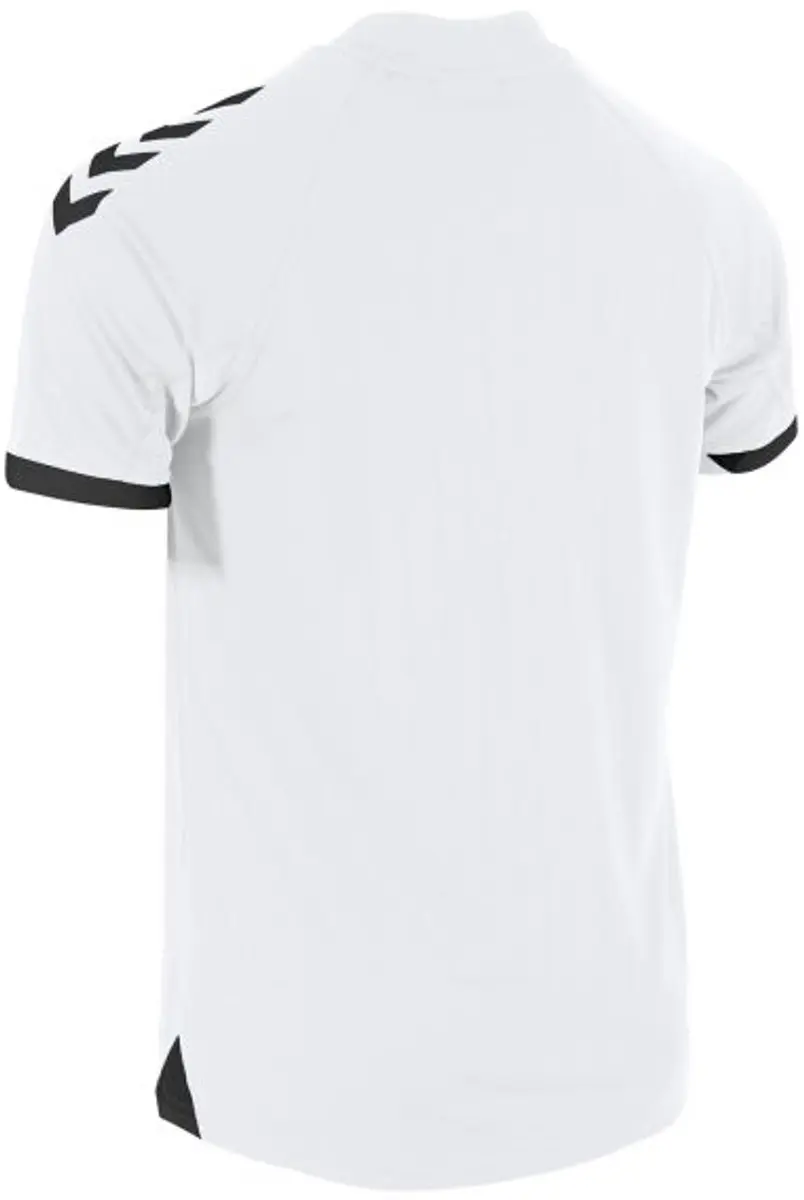Hummel Fyn Shirt Korte Mouw Kinderen 152 - Wit/Zwart