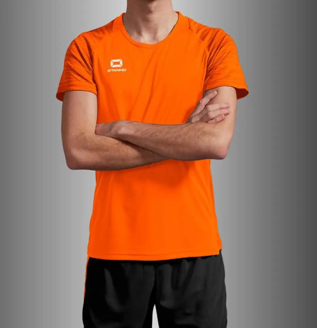 Stanno Bolt T-Shirt - S - Oranje - afbeelding 6 van 6