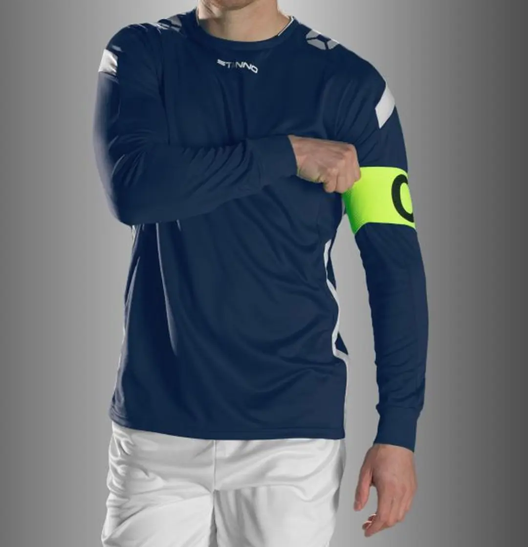 Stanno Drive Match Shirt LS - Maat 164 - Navy/Wit